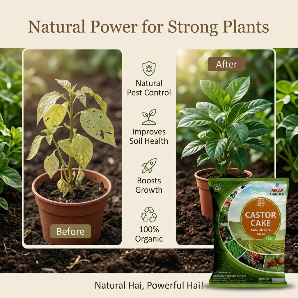 Castor Cake organic fertilizer - Msaf Garden