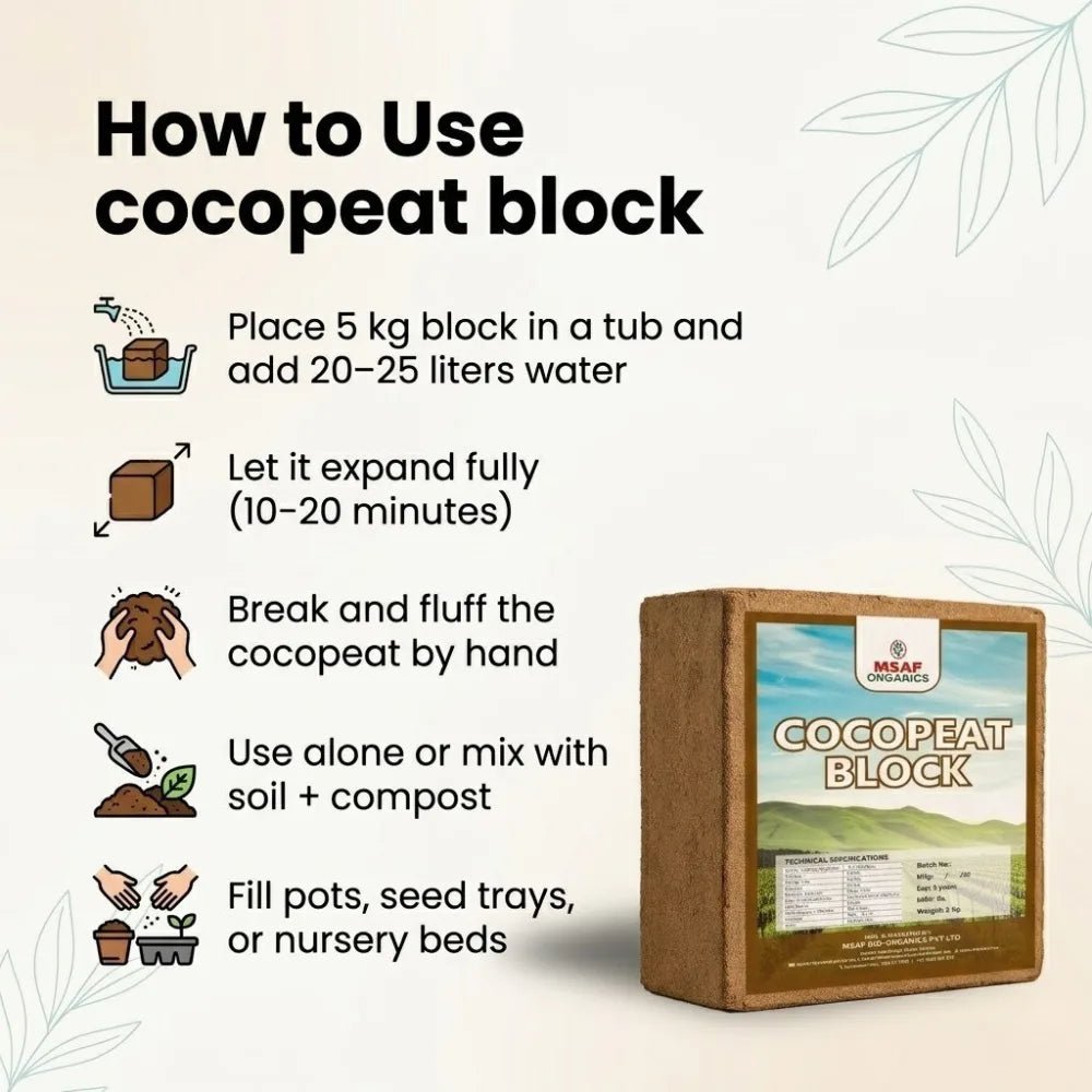 COCO PEAT BLOCK - Msaf Garden