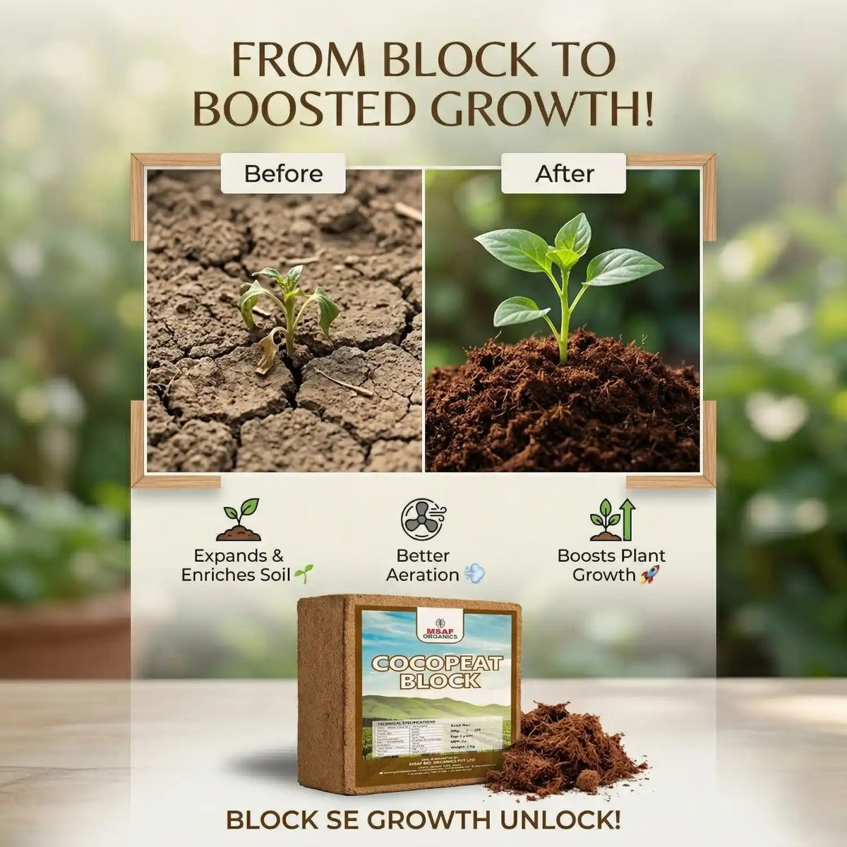 COCO PEAT BLOCK - Msaf Garden